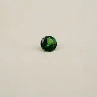 Grenat tsavorite 0,67 carat du Kenya - Rond - Charles Arteon Joaillerie