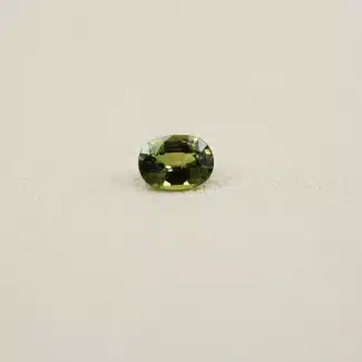 Saphir vert - ovale - 1,17 carat - Charles Arteon Joaillerie