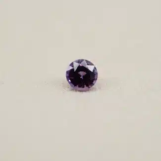 Saphir violet non chauffé, rond, du Sri-lanka - 0,93 ct - Charles Arteon Joaillerie