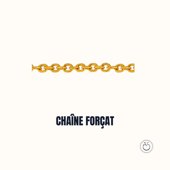 La chaine forçat - guide des mailles de colliers chez Charles Arteon Joaillerie